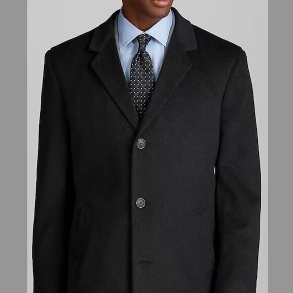 Jos. A. Bank Traditional Fit Topcoat.colour:charcoal